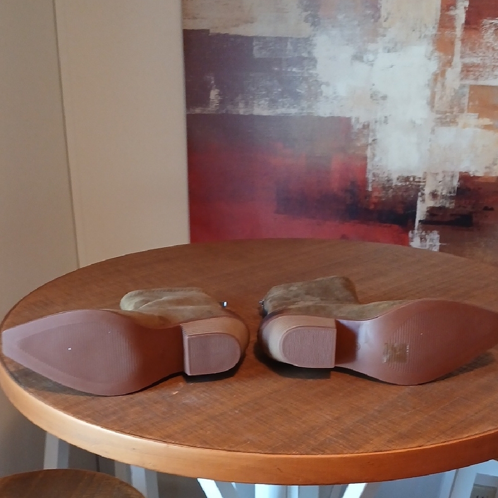 Source Unknown Olive Heeled Boots - image 2